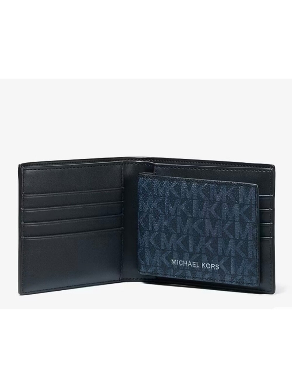 Michael Kors Navy Signature Cooper Wallet